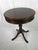 Wood Vintage Mid-Century Regency Mahogany Drum Table With Carved Paw Feet For Sale - Image 7 of 11