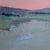 This contemporary abstract landscape painting radiates a lively, optimistic spirit through its vibrant use of color and...