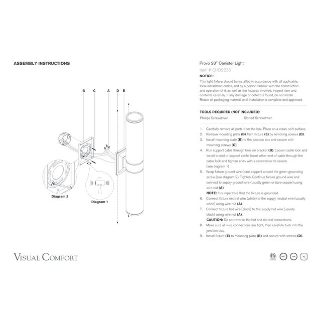 Modern Chapman & Myers for Visual Comfort Signature Provo 28" Canister Light in Polished Nickel For Sale - Image 3 of 4