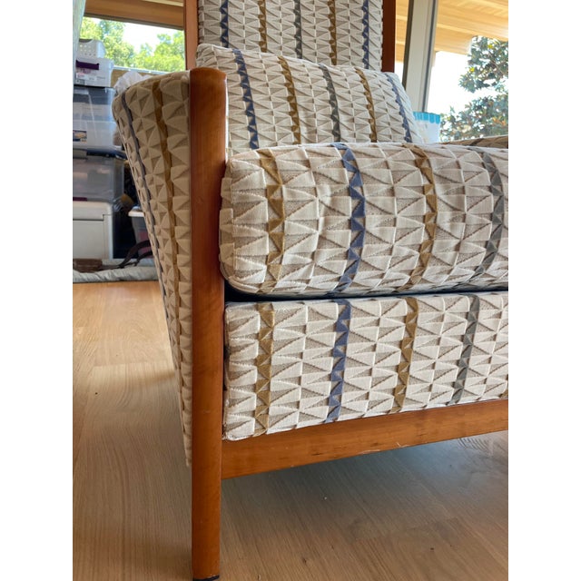 Cream Late 20th Century Pair of Armchairs With New Upholstery For Sale - Image 8 of 8