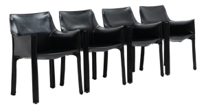 CAB 413 Armchairs by Mario Bellini for Cassina, 1990s, Set of 4