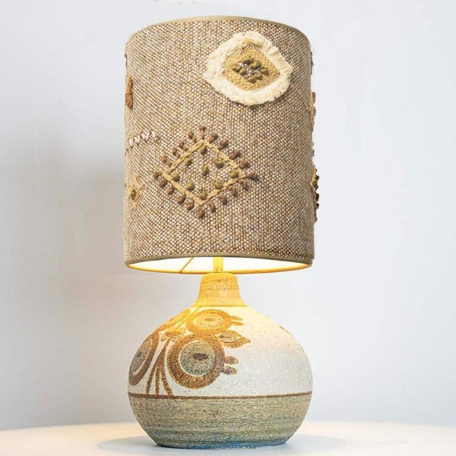 Brutalist Ceramic Table Lamps by Noomi Backhausen for Soholm, Denmark, 1960s, Set of 2 For Sale - Image 3 of 13
