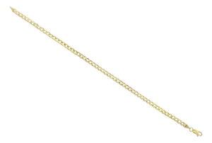4MM Cuban Link Gold Bracelet 14k Yellow Gold