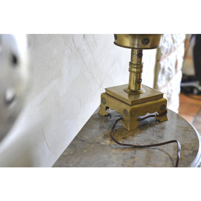 Vintage Brass Table Lamps, 1950s, Set of 2 For Sale - Image 13 of 15
