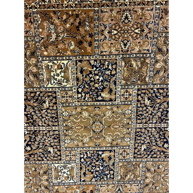 Large Hand-Knotted Indo-Persian Bakhtiari Garden Wool Rug For Sale In Charlotte - Image 6 of 12