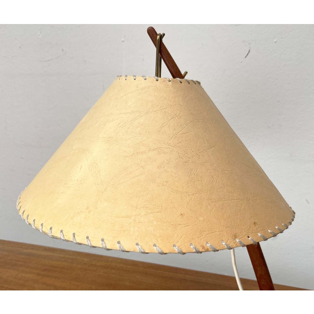 Mid-Century Modern Teak Dornstab Table Lamp by A. Pöll for Kalmar, Vienna, 1950s For Sale - Image 15 of 18