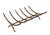 Forced Iron Stand Fireplace Log Fire Holder by George Nelson for Howard Miller, 1960s For Sale - Image 4 of 10