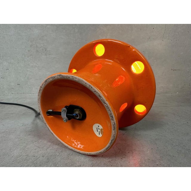 1970s Vintage Ceramic Mushroom Lamp from Massive, 1970s For Sale - Image 5 of 8