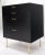 Harvey Probber Black Lacquer Mahogany Brass Hardware and Legs 4 Drawer Chest For Sale - Image 9 of 12