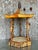 Wood Vintage Coastal Rattan Pagoda Pedestal For Sale - Image 7 of 11