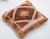 A one-of-a-kind handwoven Afghan wool kilim accent pillow featuring concentric diamond medallion with a sawtooth border....