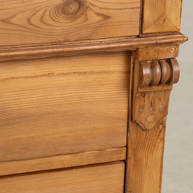 18th Century Danish Pine Chest of Four Drawers For Sale - Image 10 of 15