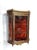 Brown Antique Neo-Classical Louis XVI French Hanging Small Display Cabinet in Mahogany and Bronze, 1910s For Sale - Image 8 of 15