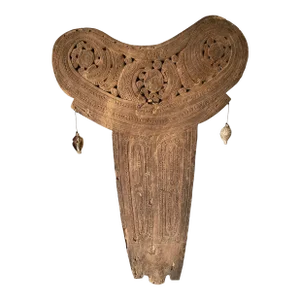 Vintage Papua New Guinea Tobriands Massim Canoe Splash Board Lakim