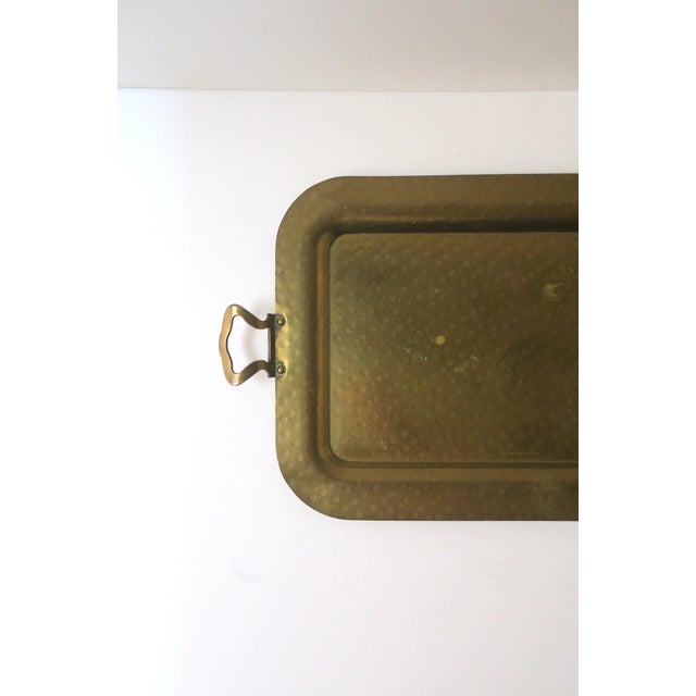 Brass Tray With Handles, Entertaining or Vanity, Circa Mid-20th Century For Sale - Image 9 of 12