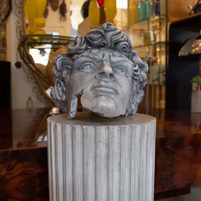 Plastic Head of David Fiberglass Sculpture For Sale - Image 7 of 8