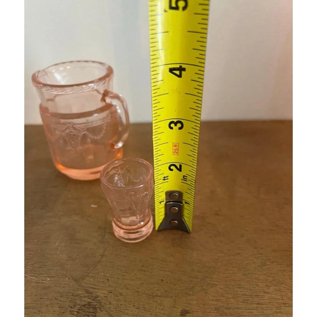 1970s 1970s Small Pink Glasses Trio - Set of 3 For Sale - Image 5 of 8