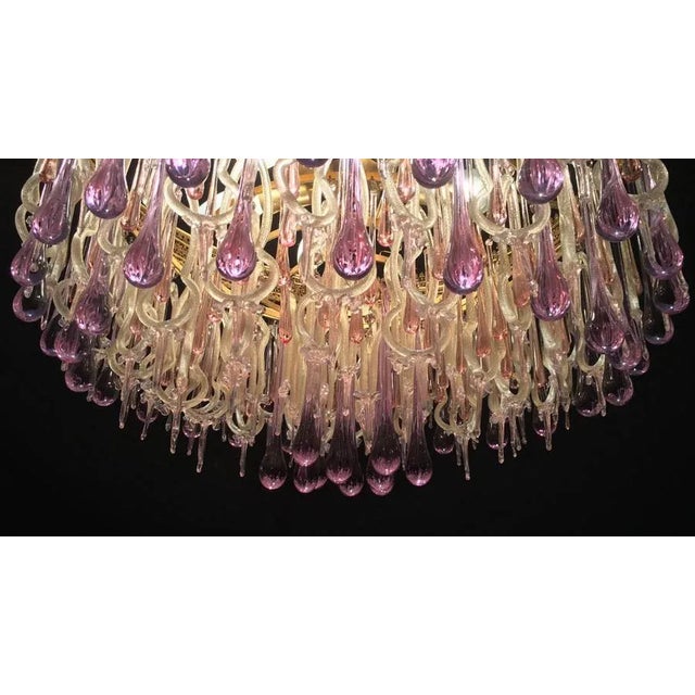 Chandelier in the style of Barovier & Toso, 1960s For Sale - Image 6 of 13