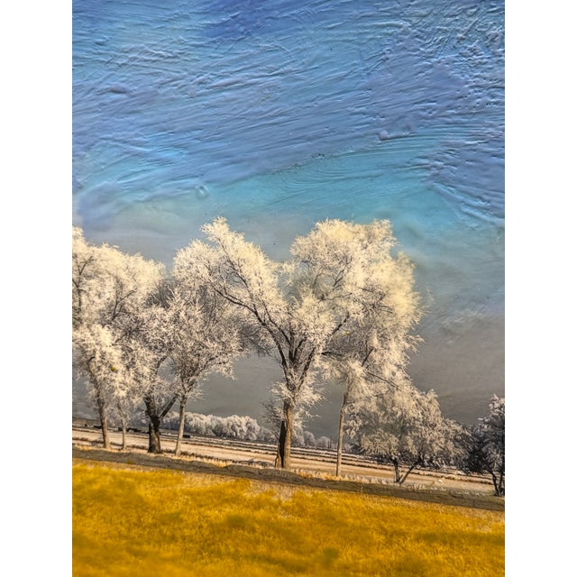 Don Miller Winter Sky Scape Painting, Unsigned For Sale - Image 9 of 12