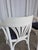 Vintage White Bentwood Dining Chairs with Blue Fabric Seats, 1970s, Set of 4 For Sale - Image 16 of 18