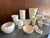 Vintage Cream/White Pottery Ceramics 40s McCoy/Bauer/Usa/Catalina Lot (12) For Sale - Image 4 of 16