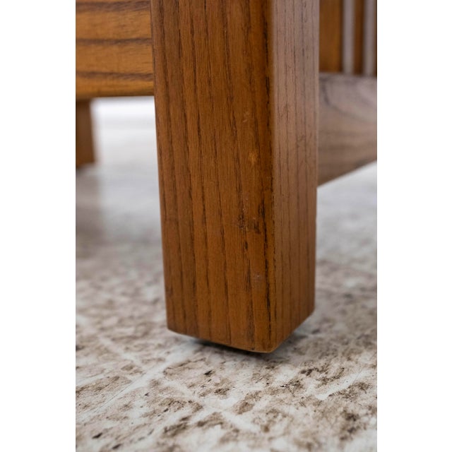 Brown Pair Mission Oak Arts & Crafts Footstools For Sale - Image 8 of 9