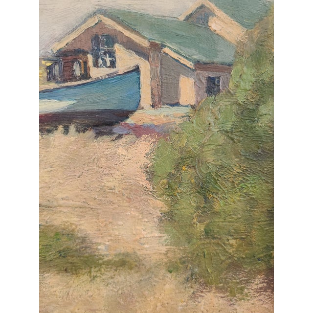 Arthur Harold Knott Antique 1920s Oil Painting Morro Bay Sailboat Landscape For Sale In Los Angeles - Image 6 of 15