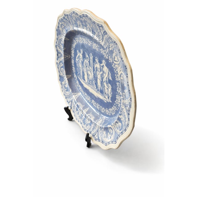 Antique Early 19th Century English Traditional Etruscan Platter For Sale - Image 4 of 9
