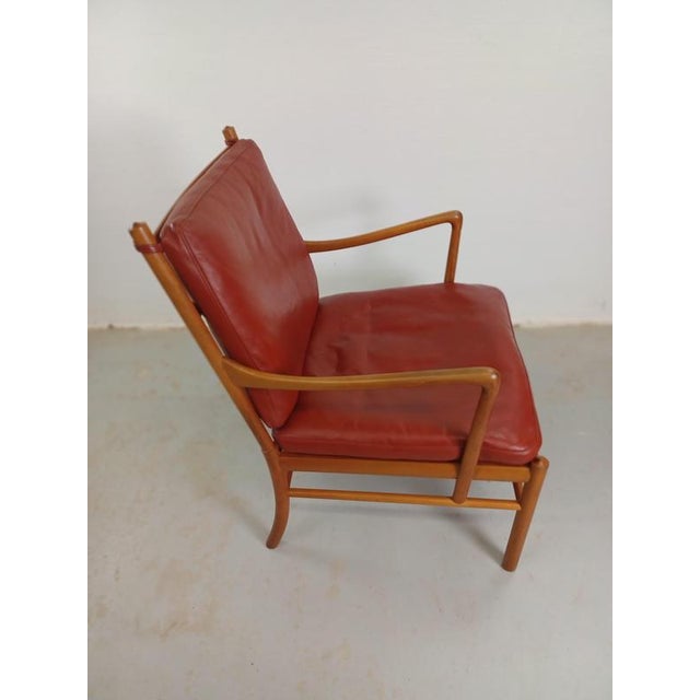 Fully Restored Colonial Chair in Cherry by Ole Wanscher for P. Jeppesen, 1970s For Sale - Image 9 of 16