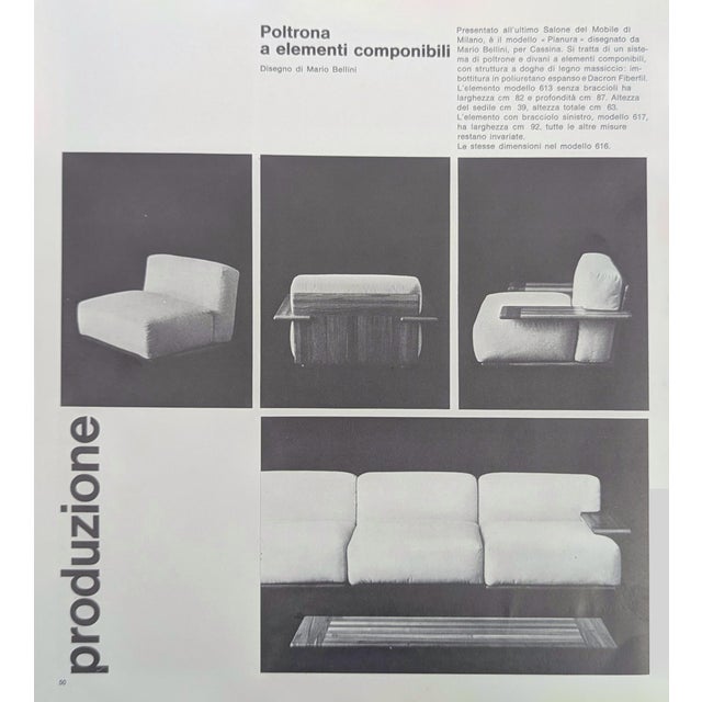 Pianura Modular Sofa by Mario Bellini for Cassina, 1970s, Set of 5 For Sale - Image 17 of 18