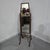 Queen Anne walnut cheval mirror, mirror slight foxing, frame in excellent condition. 55" high 16" wide 18" depth