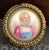 19th Century Antique French Porcelain Framed Portrait For Sale - Image 9 of 9