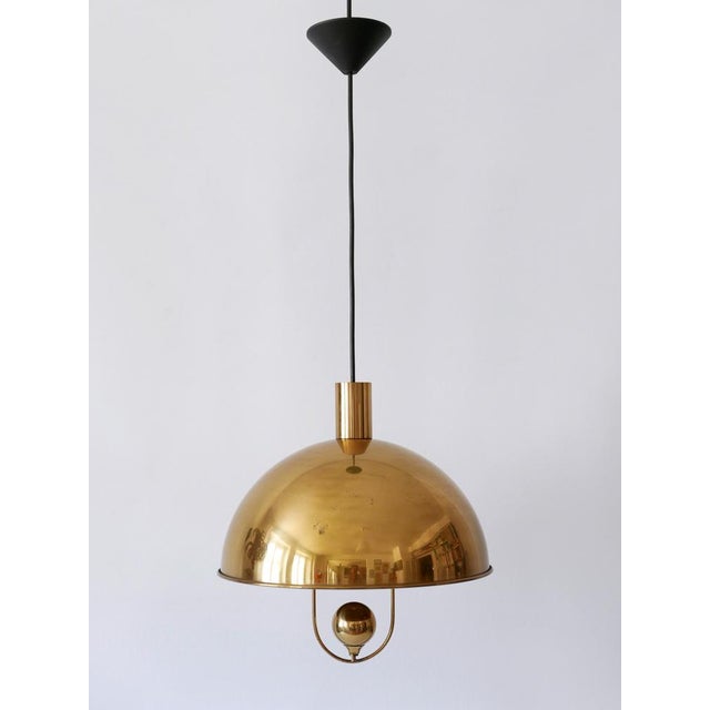 Mid-Century Modern Mid-Century Modern Brass Pendant Lamp by Florian Schulz, Germany, 1970s For Sale - Image 3 of 18