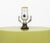 Modern Late 20th Century Modernist Lime Green Glazed Ceramic Lamps, Pair For Sale - Image 3 of 6
