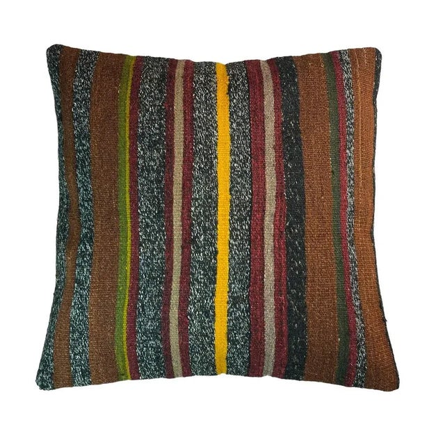 Vintage Turkish Kilim Cushion Cover, 1970s For Sale - Image 11 of 11