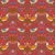 Strawberry Thief Wallpaper - Crimson-Red - Sample For Sale