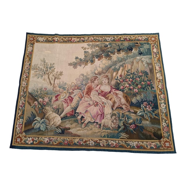 19th Century French Aubusson Tapestry For Sale
