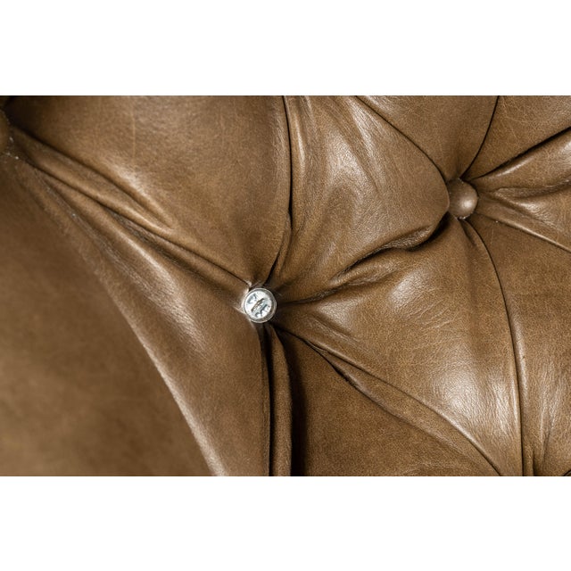Vintage Tufted Sleepy Hollow Armchair in Beige For Sale - Image 10 of 14