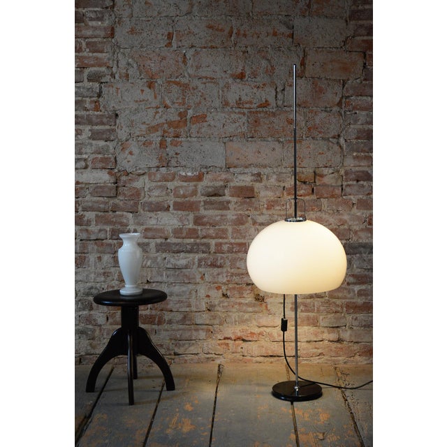 Mid-Century Chrome Floor Lamp by Guzzini for Meblo, Italy, 1960s For Sale - Image 11 of 12