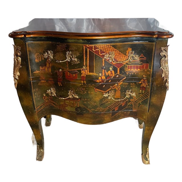 Chinoserie Bombe Chest For Sale