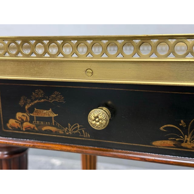 Henredon Chinoiserie Octagonal Accent Table, Vintage For Sale In San Francisco - Image 6 of 12