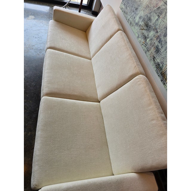 1950s 1950s Hans Wegner for Getama Teak Reupholstered Sofa MCM Vintage For Sale - Image 5 of 10