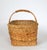 Vintage Woven Wicker & Rush Market Basket For Sale - Image 4 of 11