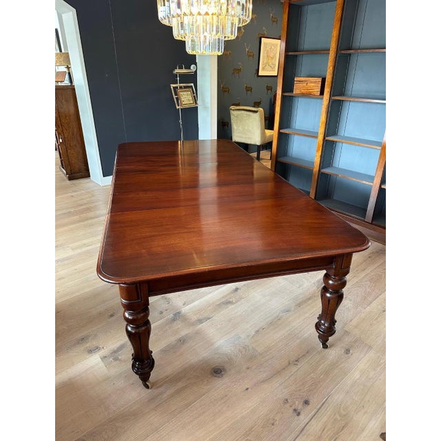 Brown Large Antique Dining Table For Sale - Image 8 of 14
