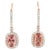 Natural diamond 1.74cts & pink tourmaline 7.17cts earring in 18k gold For Sale - Image 15 of 18