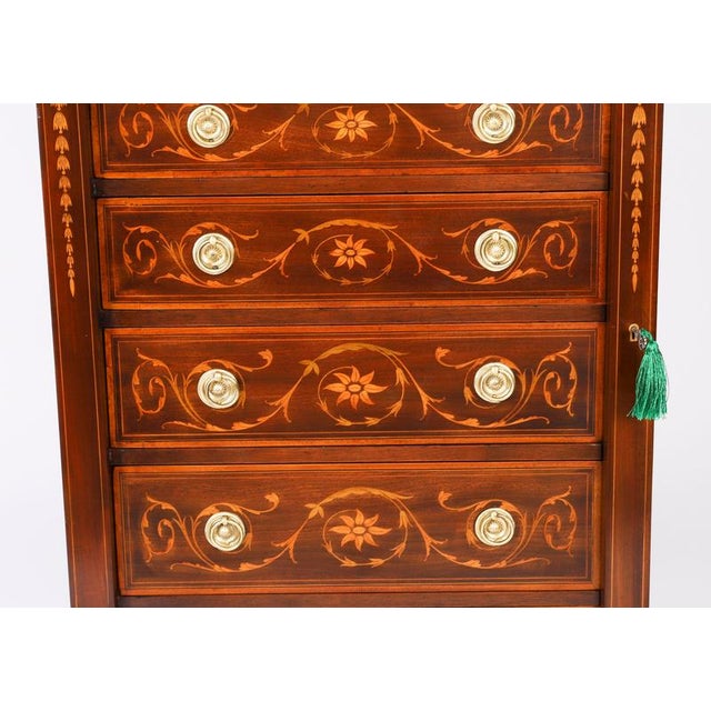 Antique Edwardian Wellington Chest by J Shoolbred, 1900 For Sale - Image 4 of 17
