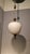 1950s Brass Chandelier with Apple-Shaped Milk Glass, 1950s For Sale - Image 5 of 9