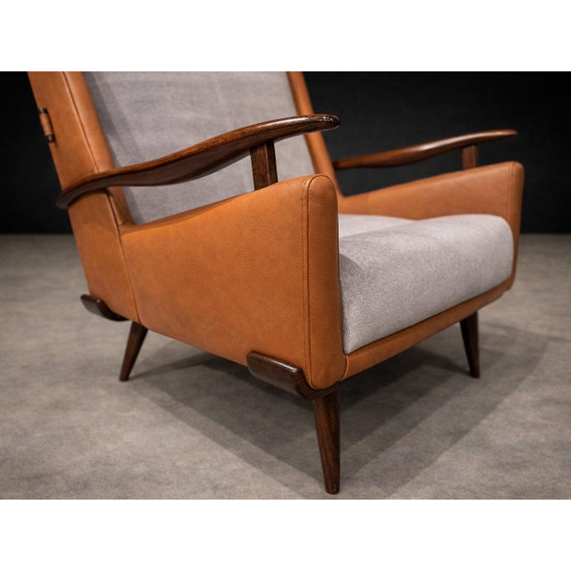 Bergère Lounge Chair and Ottoman in Rosewood by Jorge Zalszupin for L’Atelier, Brazil, 1950s - Lot 737A For Sale In New York - Image 6 of 13