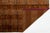 Modern Modern Hand-Knotted Tibetan Wool & Silk Area Rug in Rust Terracotta & Espresso For Sale - Image 3 of 11