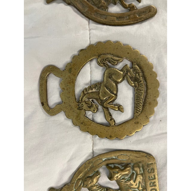 Shabby Chic Mid 20th Century Horse Brass Christmas Ornaments - Set of 12 For Sale - Image 3 of 12